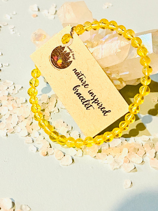 Citrine Nature Inspired Bracelets 4mm