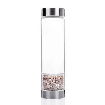 Water Bottle Gemstone, Crystal Strawberry Quartz