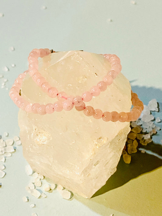 Rose Quartz Nature Inspired Bracelets 4mm