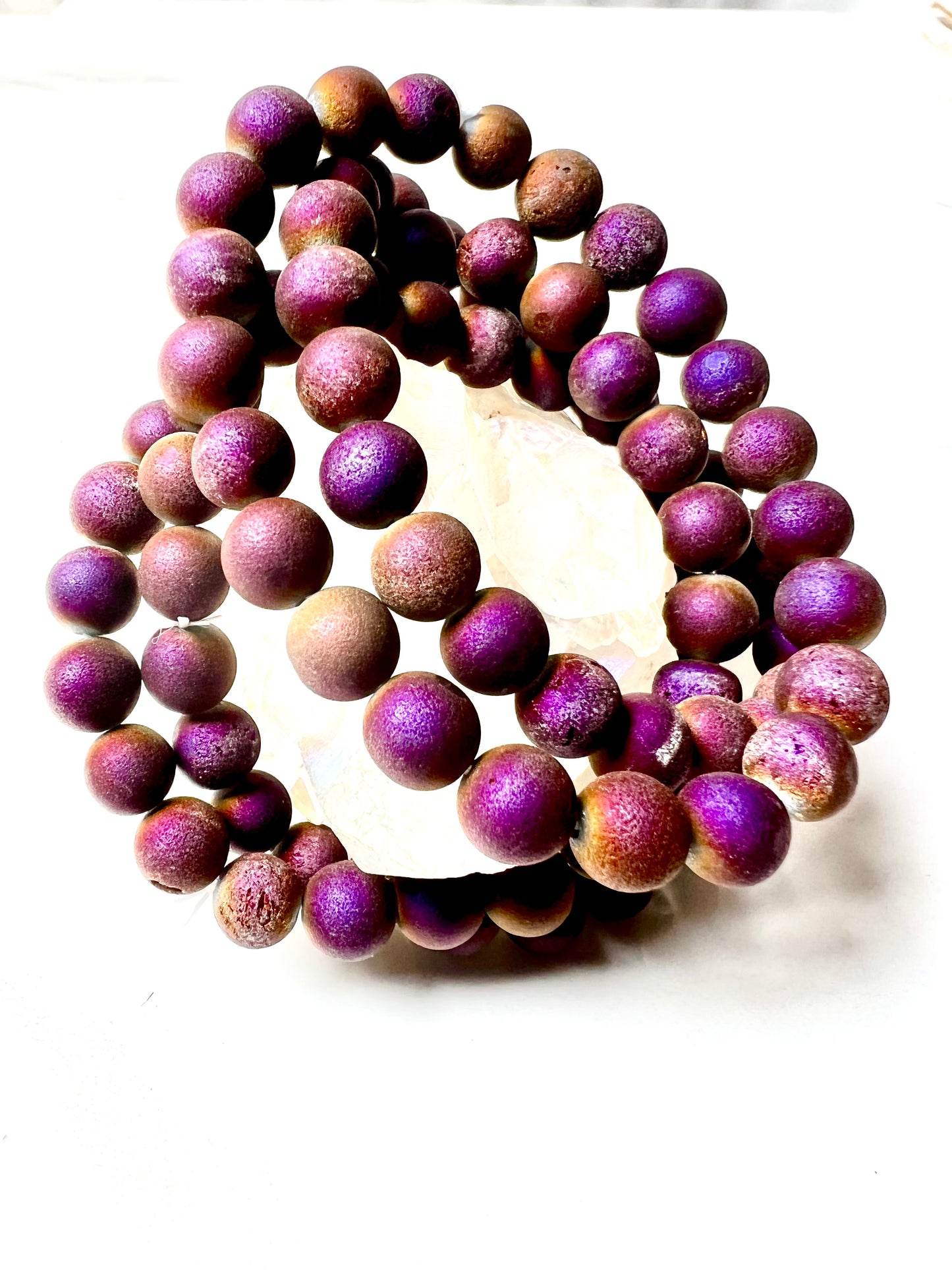 Bracelet, Purple Druzy, Stone of Positive Energy
