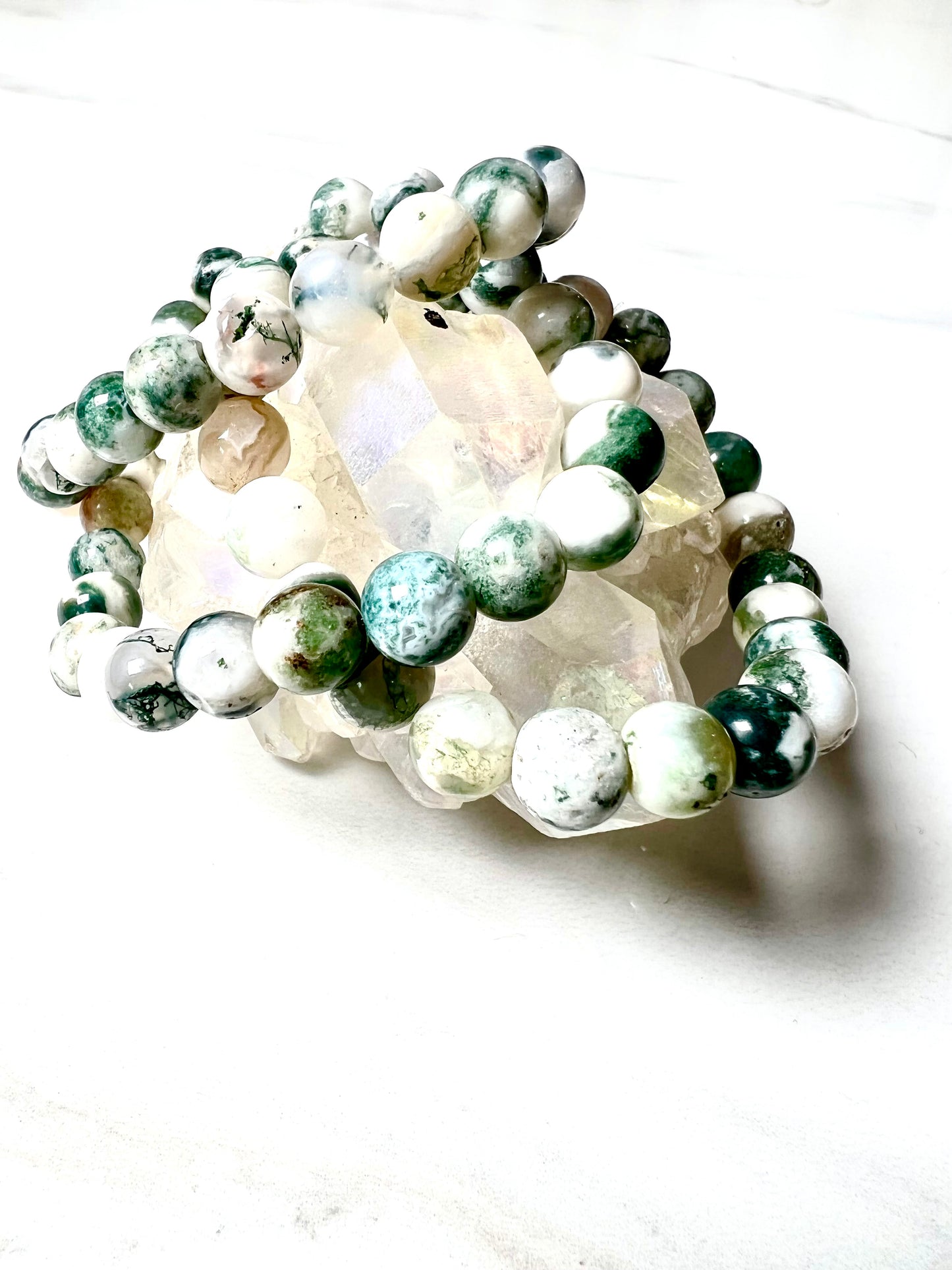 Bracelet, Green Tree Agate, Stone of the Earth