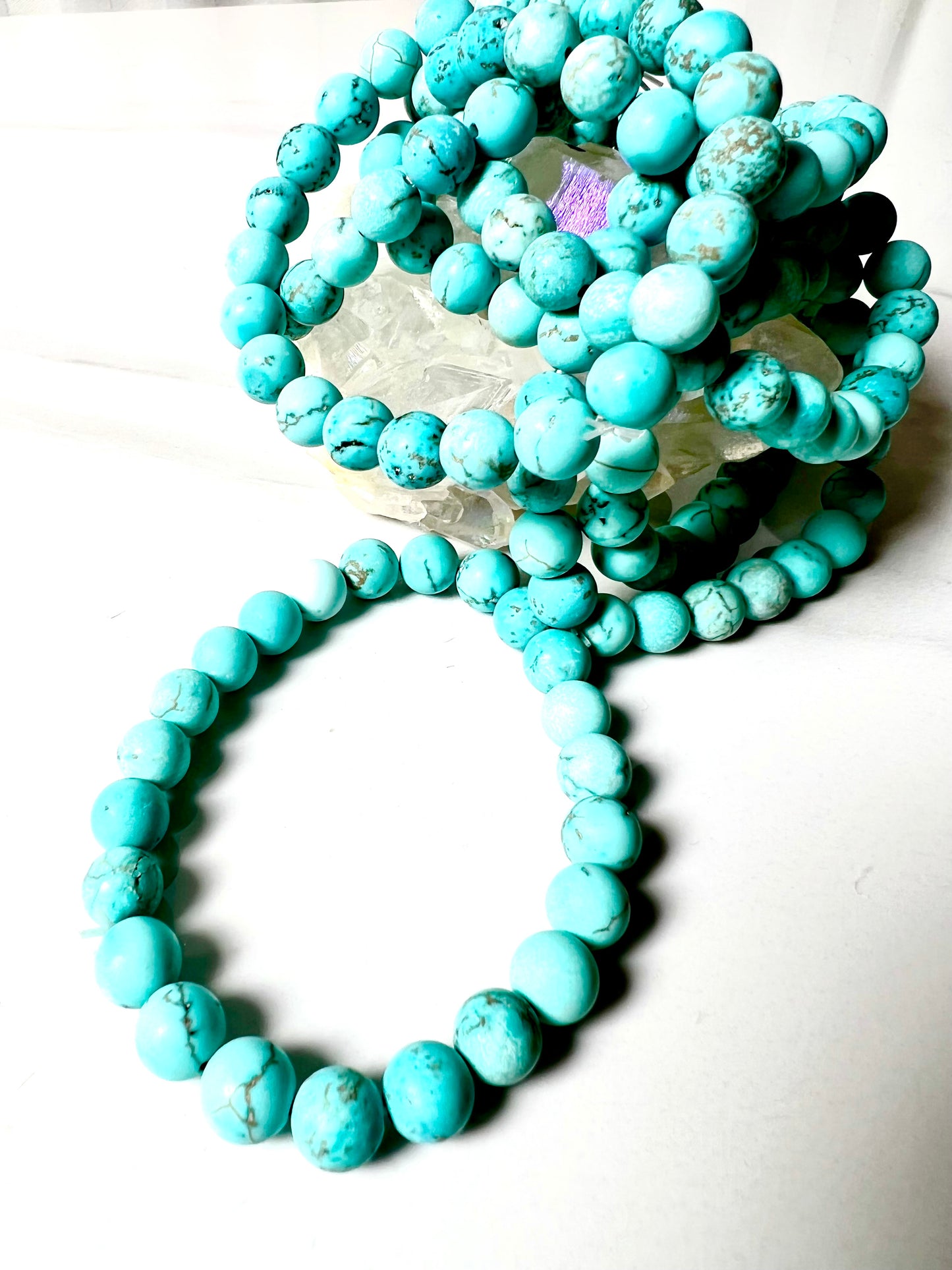Bracelet, Frosted Turquoise, Stone of Mater Healer