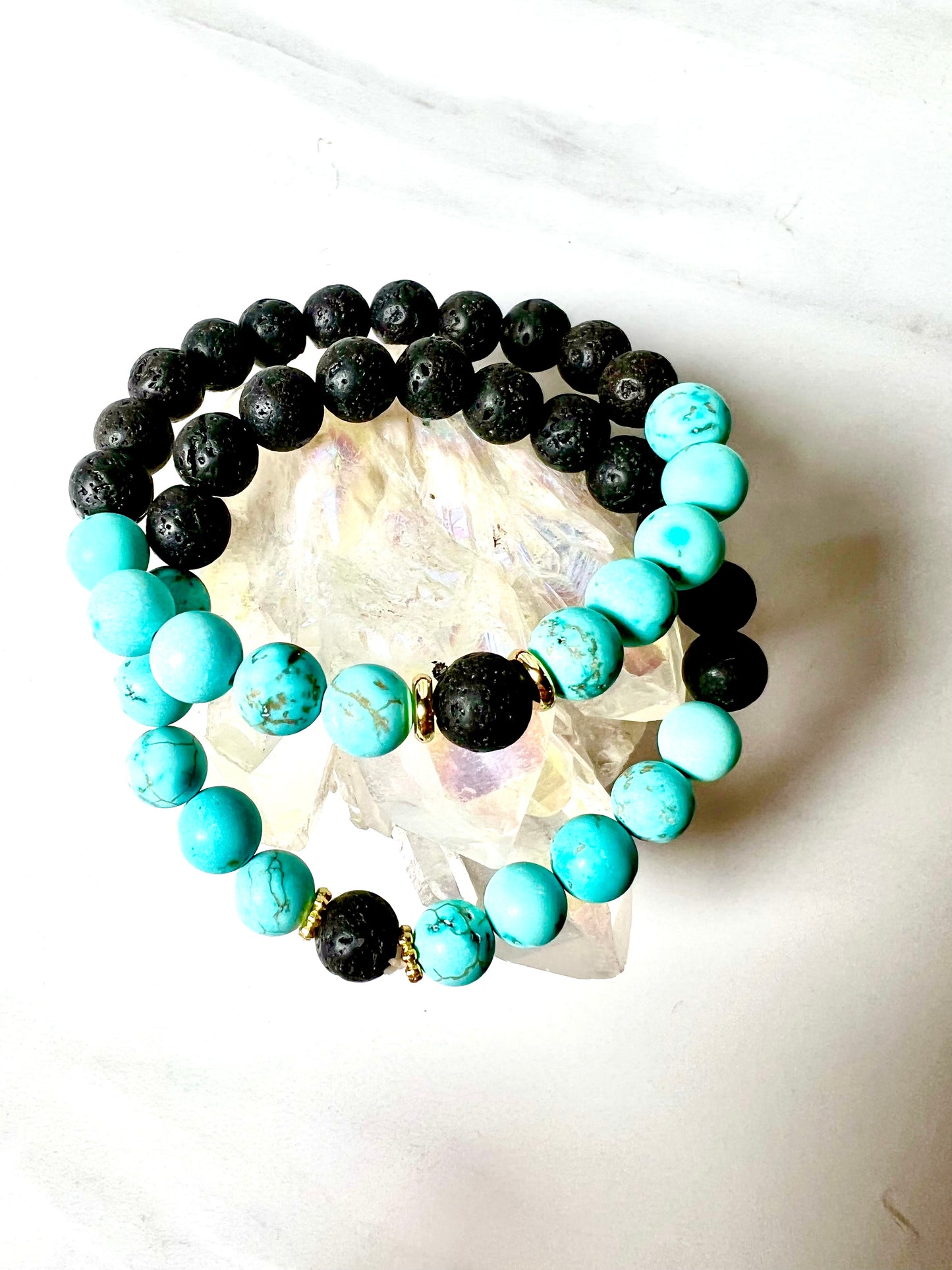 Bracelet, Frosted Turquoise, Stone of Master Healing