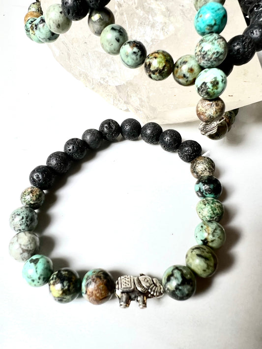 Bracelet, African Turquoise, Stone of Healing