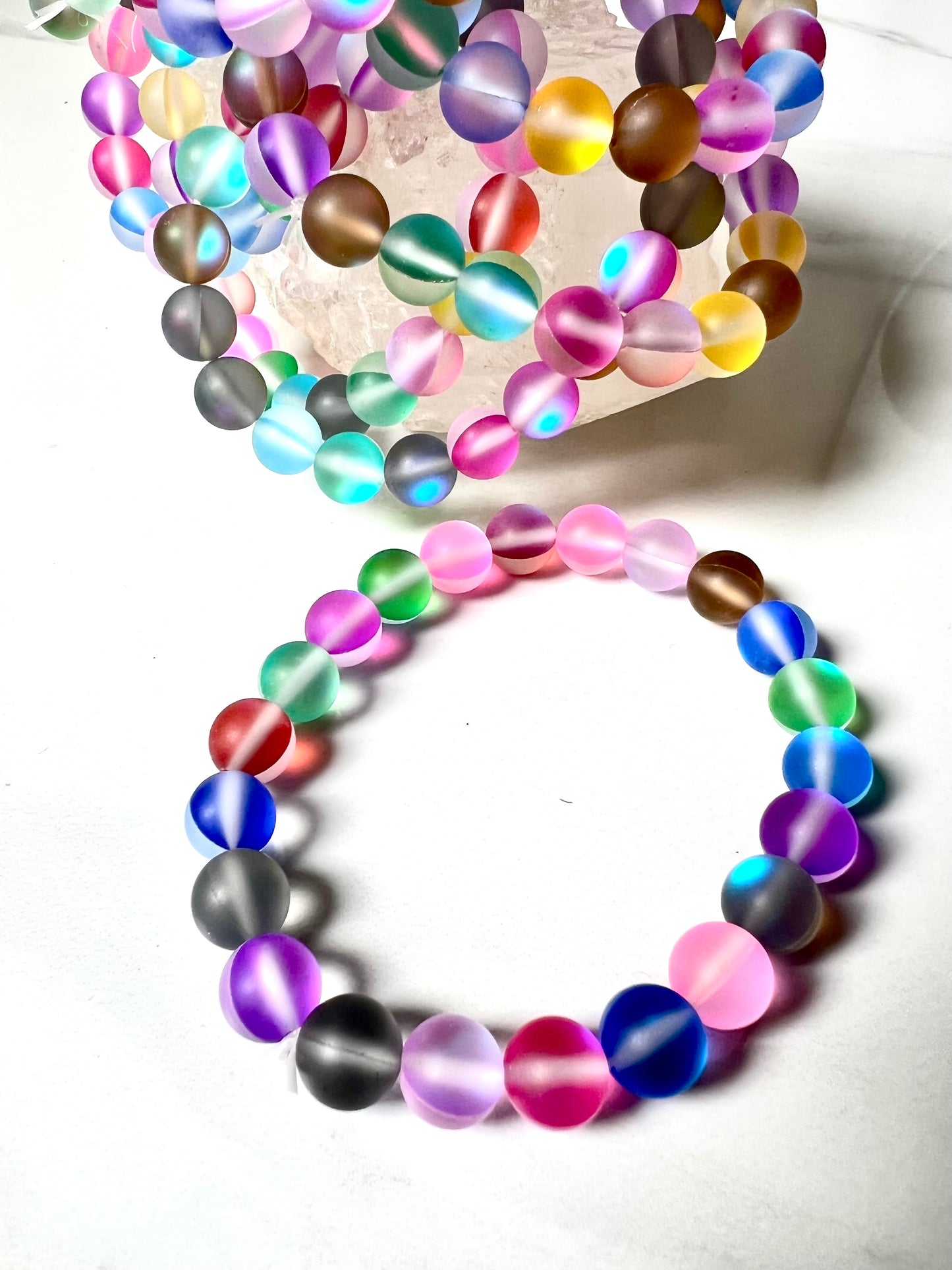 Bracelet, Multi Colored Arora Borealis