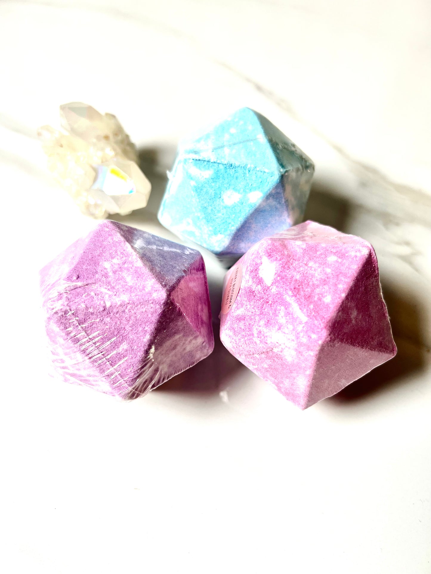 Bath Bombs Infused with Gemstones and Essential Oils