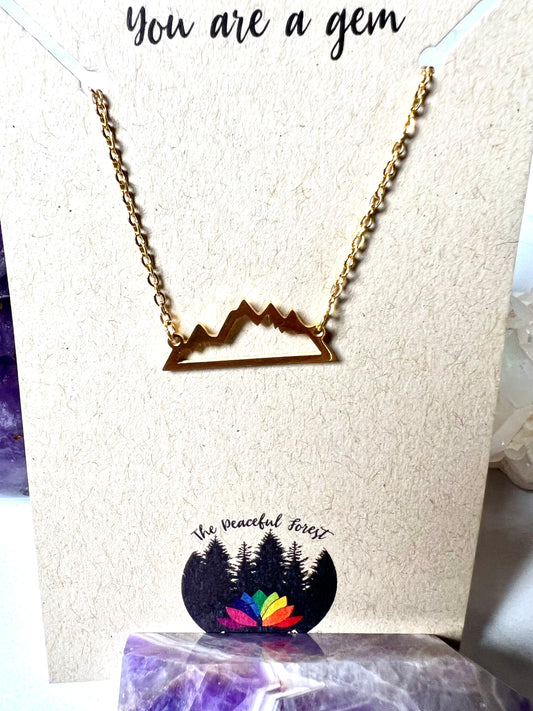 Mountain Inspired Medium Mountain Range Necklace